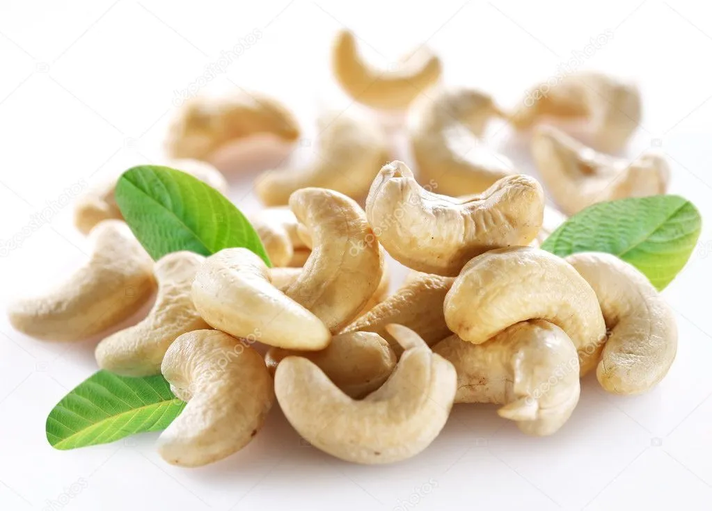 කජු ආහාරයට ගැනීමේ යහපත් ප්රතිඵල 3 depositphotos 4059470 stock photo ripe cashew nuts with leaves