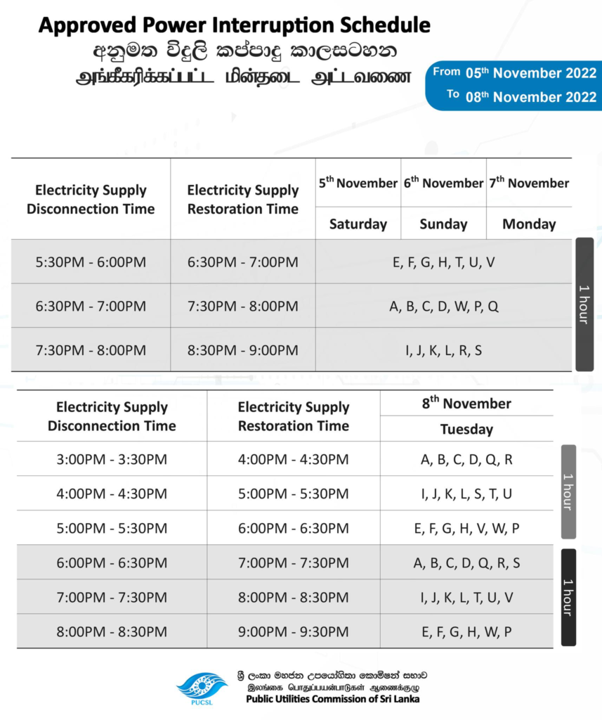අදත් කළුවරේ – අද විදුලි කප්පාදුව සිදුවන්නේ මෙහෙමයි 1 310141942 626192295915442 2430006500267878888 n