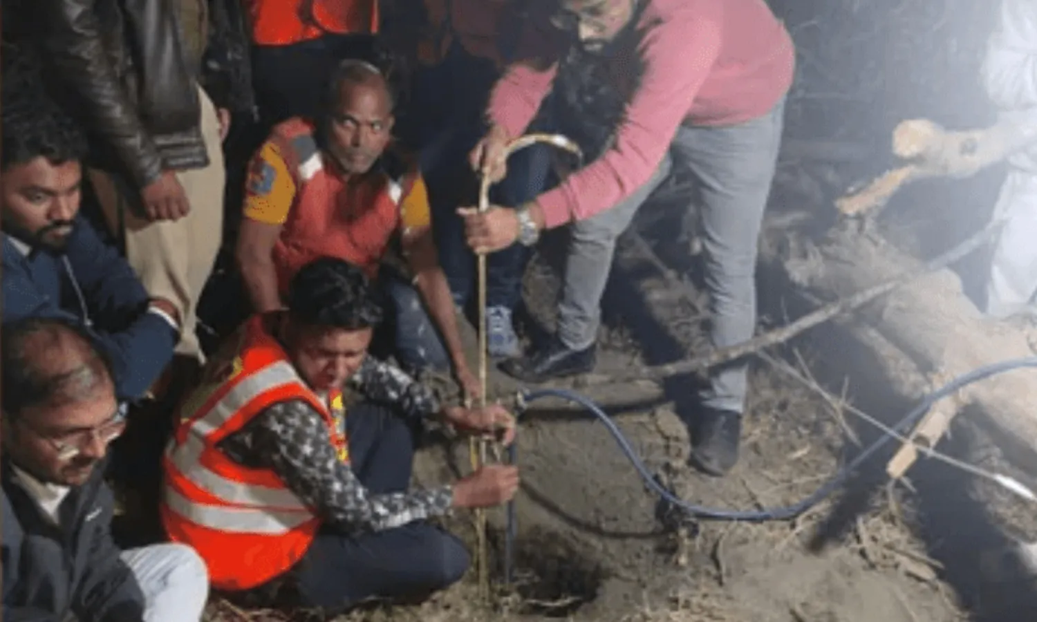 76649 8 year old boy falls in borewell in mp s betul rescue operations underway