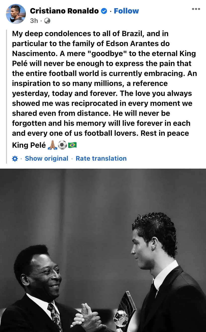 පේලේගේ සමුගැනීම වෙනුවෙන් කඳුළු සලන පාපන්දු පිටියේ සුපිරි තරු (ඡායාරූප) 4 WhatsApp Image 2022 12 30 at 7.59.18 AM 1