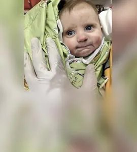 පැය 128ක් සුන්බුන් යට ජීවිතයත් මරණයත් අතර සටනක යෙදුනු මාස දෙකේ බිළිඳා (ඡායාරූප) 1 8ar7m3ds turkey baby