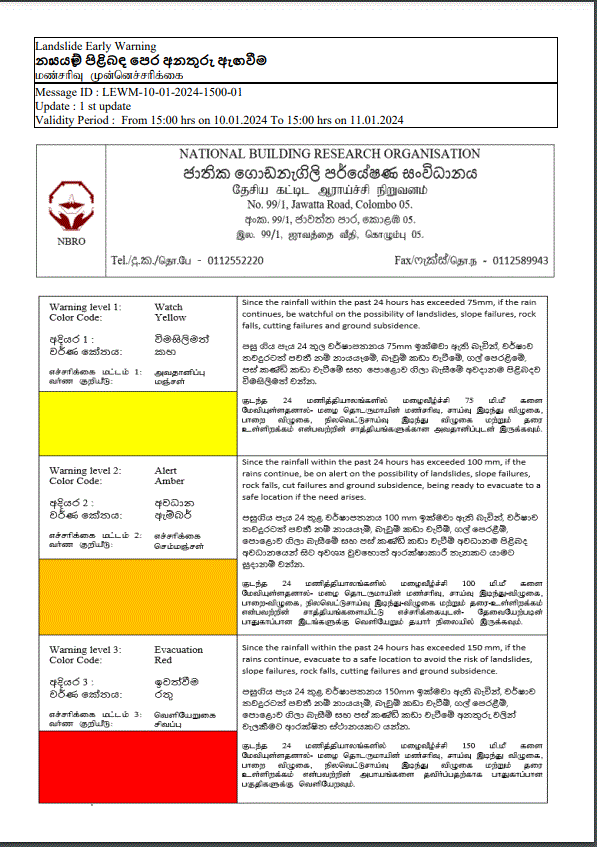 දිස්ත්රික්ක 10කට නායයෑමේ අනතුරු ඇඟවීම් 1 Capture 90