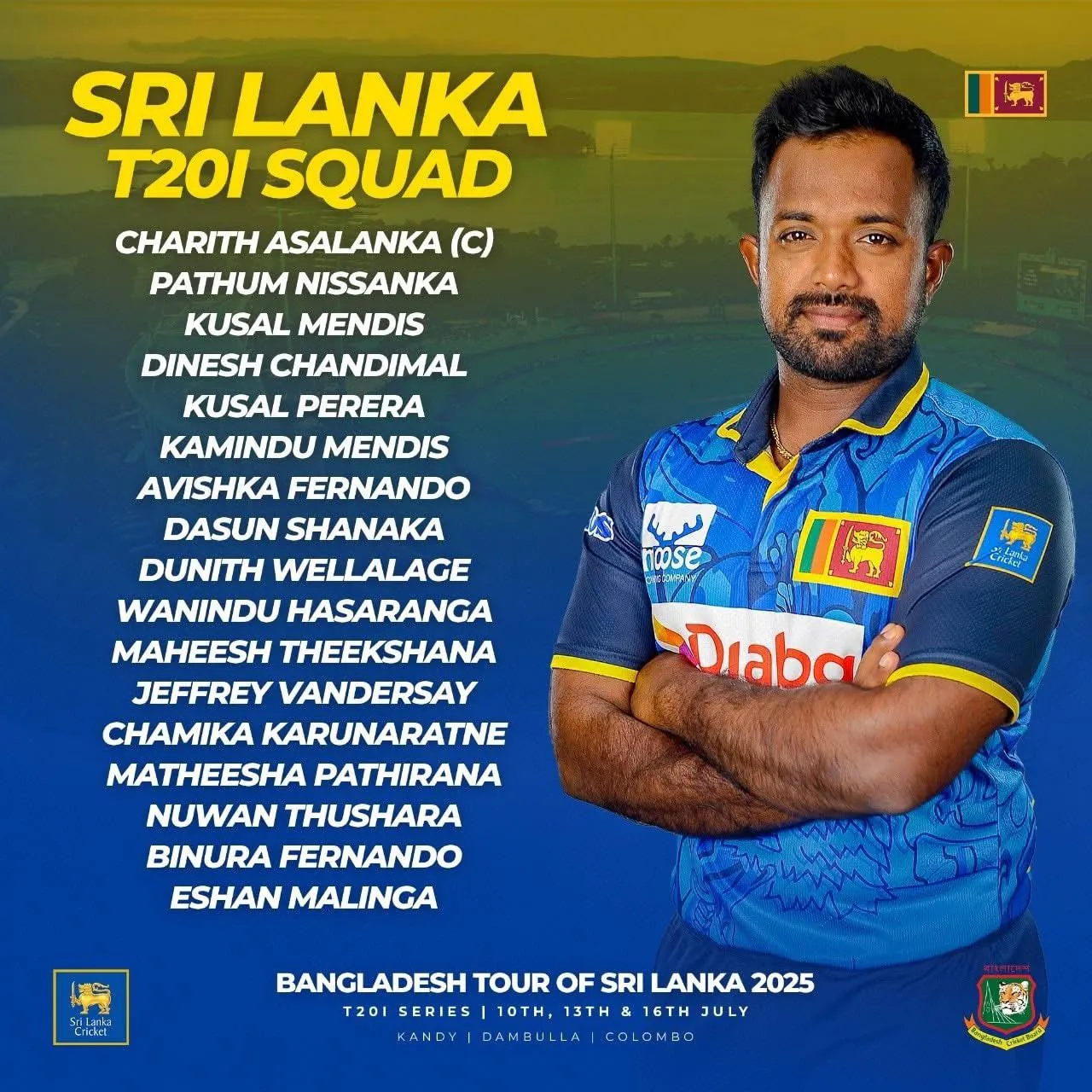 බංගලාදේශයට එරෙහි ශ්රී ලංකා 20-20 සංචිතය නම් කෙරේ 1 WhatsApp Image 2025 07 07 at 1.33.27 PM