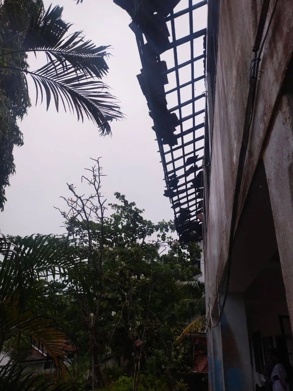 ගාල්ලේ පාසලක වහලවල් හුළඟට ගිහින් (ඡායාරූප) 2 WhatsApp Image 2025 07 25 at 2.17.47 PM