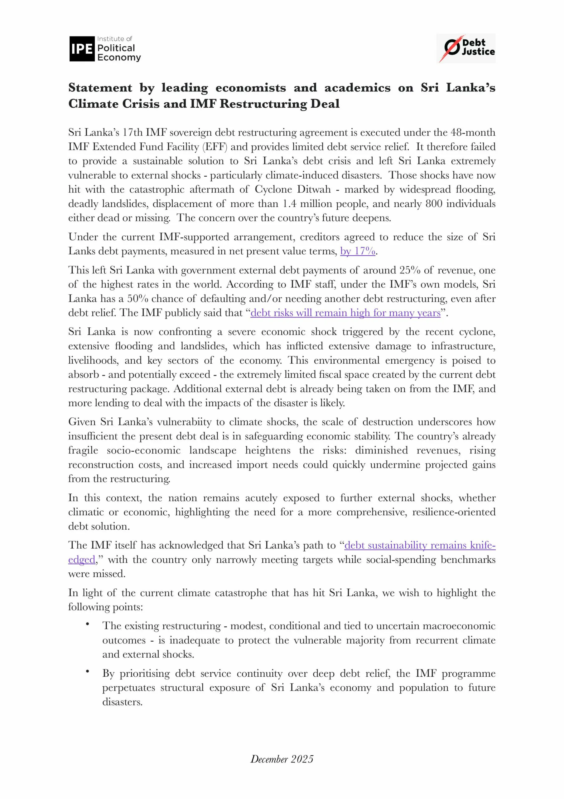 ශ්රී ලංකාව වෙනුවෙන් ලොව ප්රමුඛ ආර්ථික විද්යාඥයින් 120ක් එකට සිටගනී 1 3 1 scaled