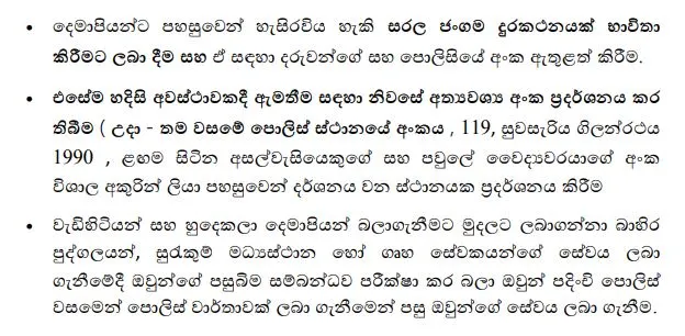 වයෝවෘද්ධ සහ හුදෙකලා වූ වැඩිහිටියන්ගේ ආරක්ෂාව ගැන පොලිසියෙන් උපදෙසක් 2 7
