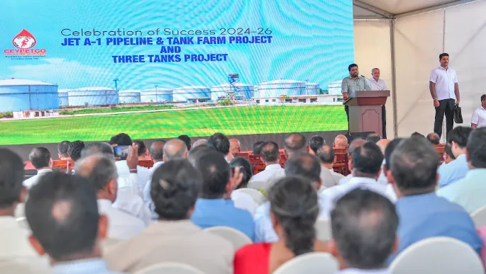කටුනායකට ගුවන් යානා ඉන්ධන ගේන නළ මාර්ගයේ ඉදිකිරීම් ජනපති ප්රධානත්වයෙන් ඇරඹේ 3 image 1